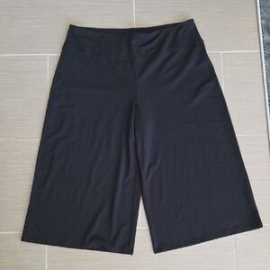 J. Jill Black Wide-Leg Cropped Pants